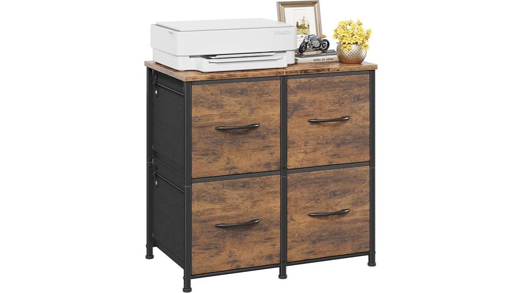 four drawer office storage