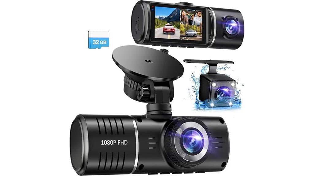 front and rear 1080p dashcam