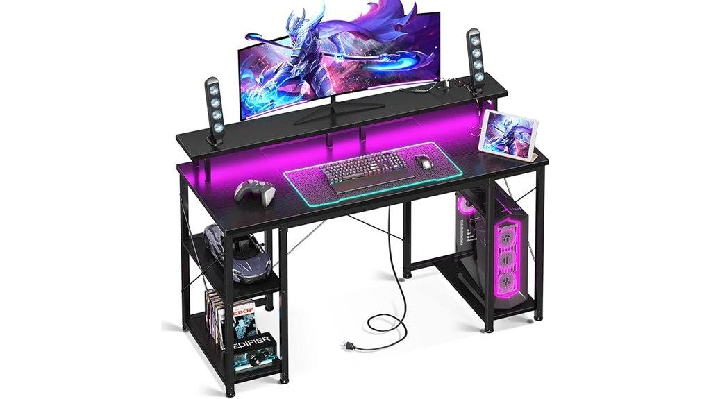 gaming desk with led