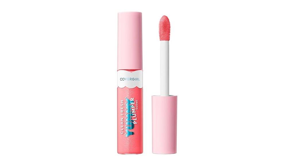 glossy plumping lip gloss