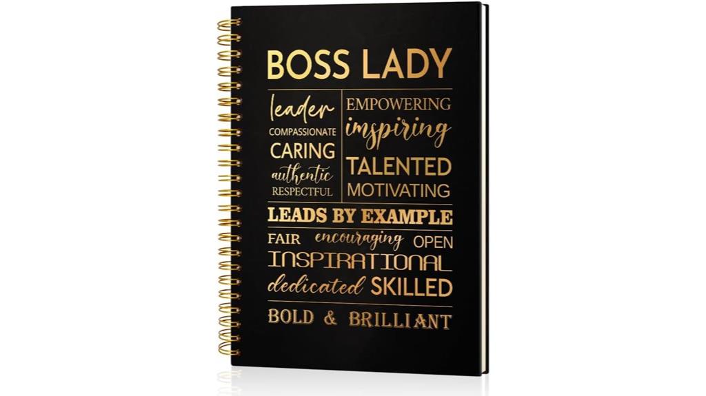 gold foil boss notebook