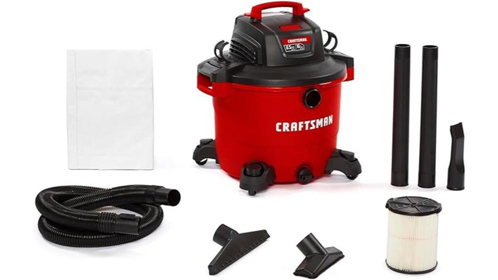 heavy duty 16 gallon wet dry vacuum