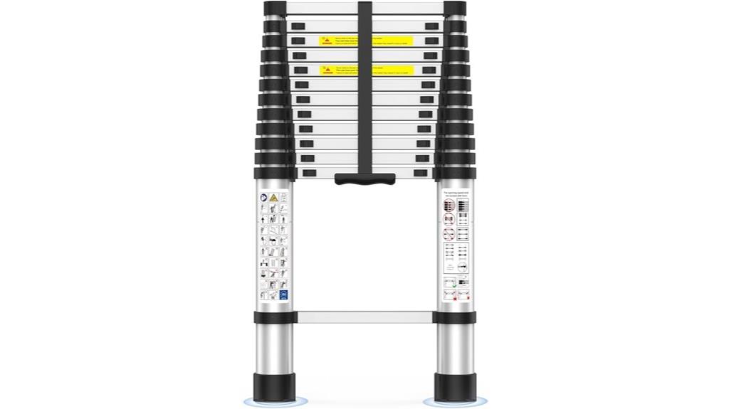 heavy duty telescoping extension ladder
