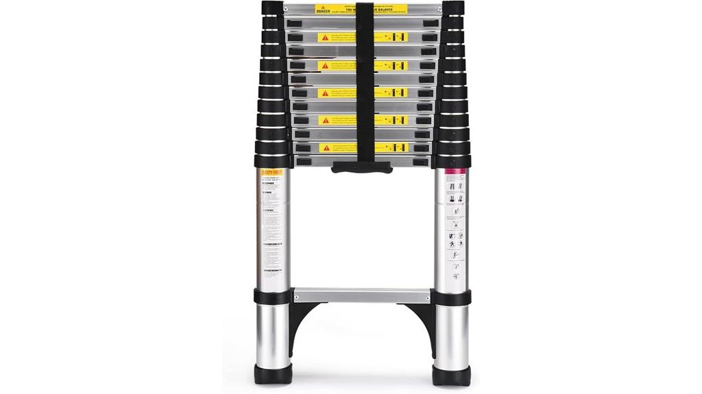 heavy duty telescoping extension ladder