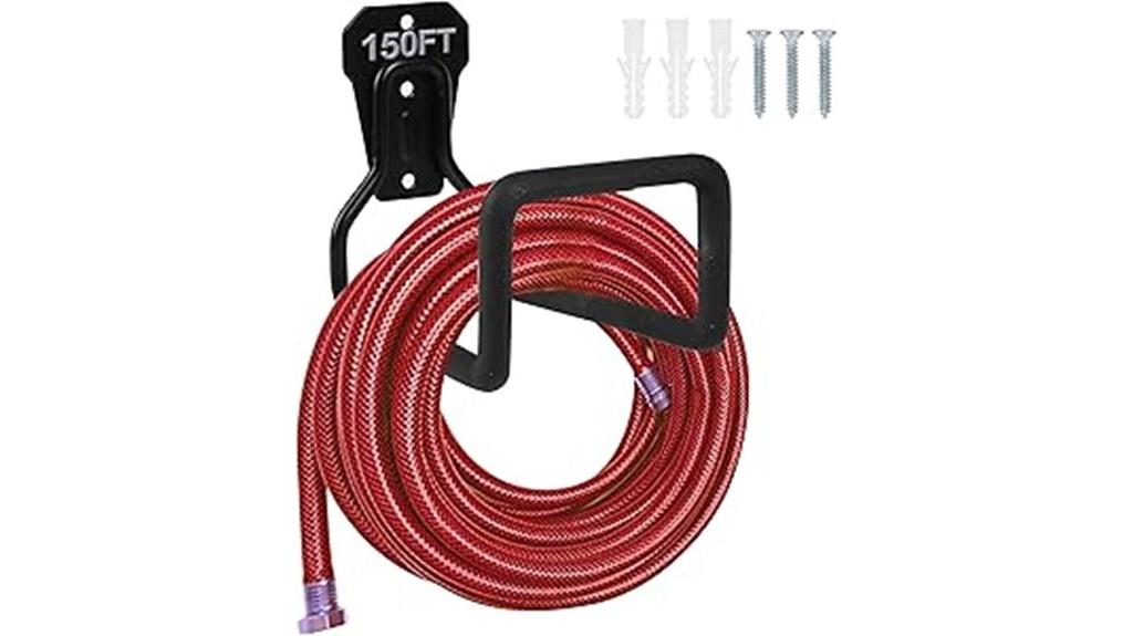heavy duty wall mounted hose holder