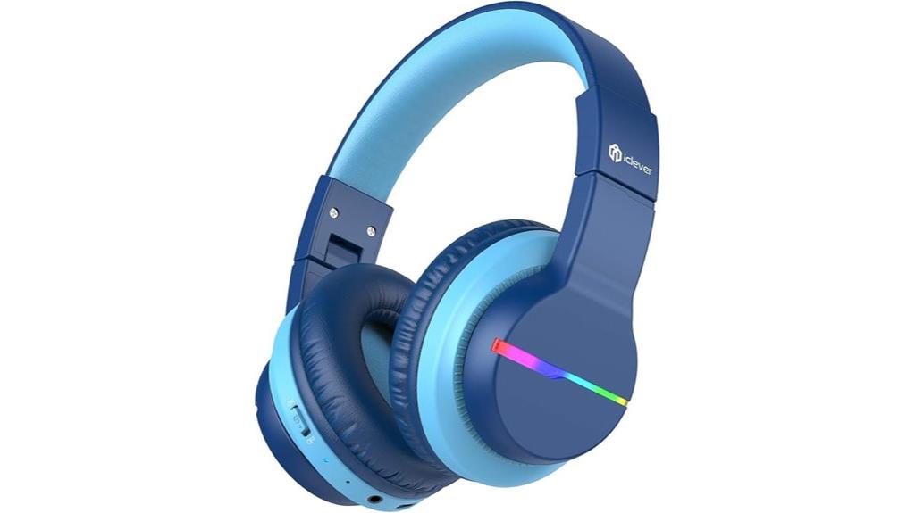kids bluetooth headphones with led