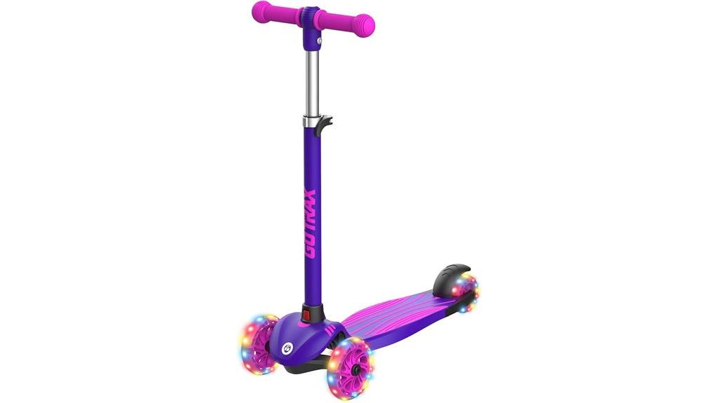 kids scooter with led wheels