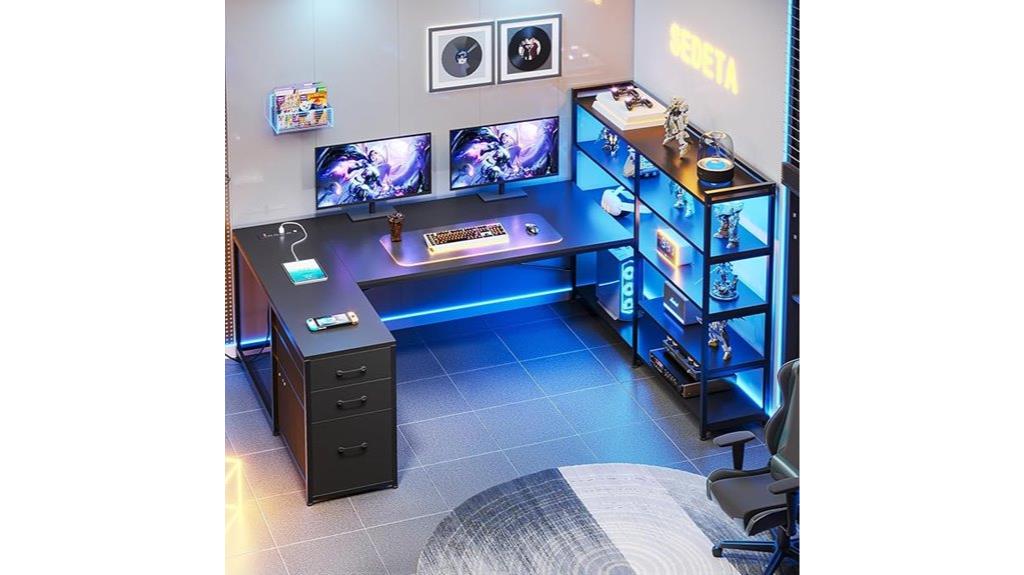 l shaped gaming desk