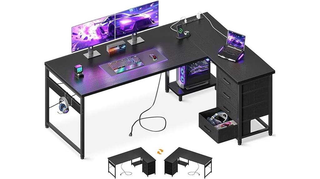 l shaped gaming desk