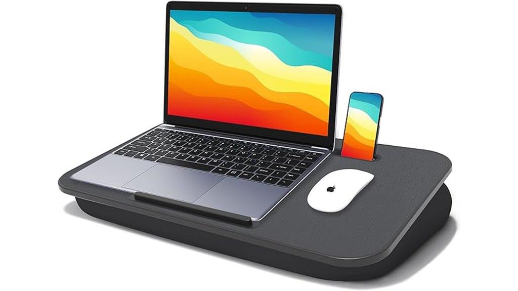 lap desk with cushion