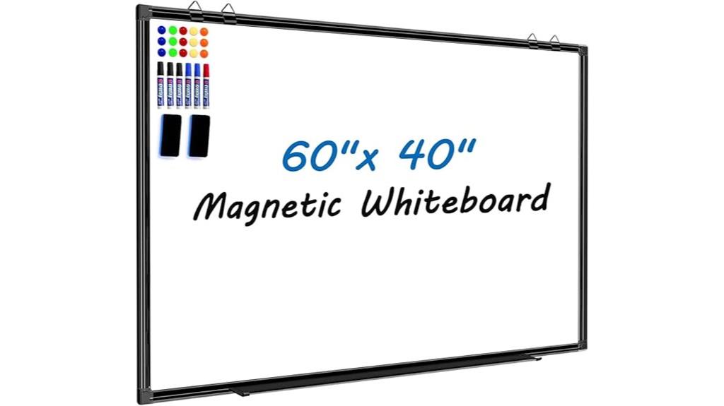 large aluminum frame whiteboard