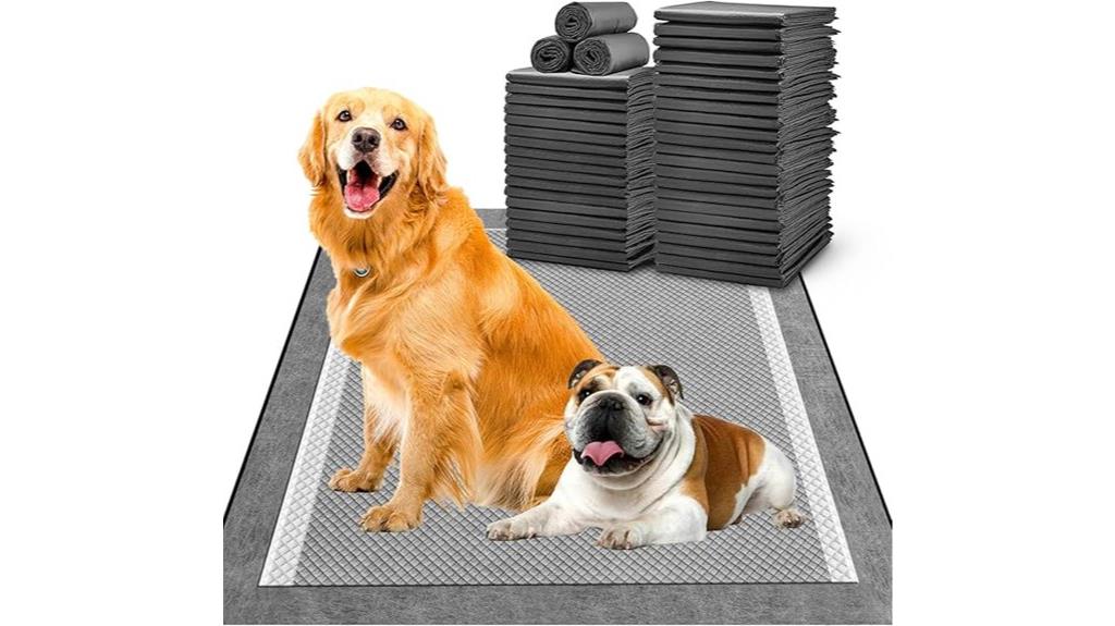 large charcoal dog pee pads