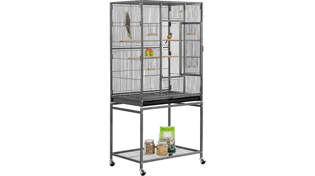 large iron bird cage