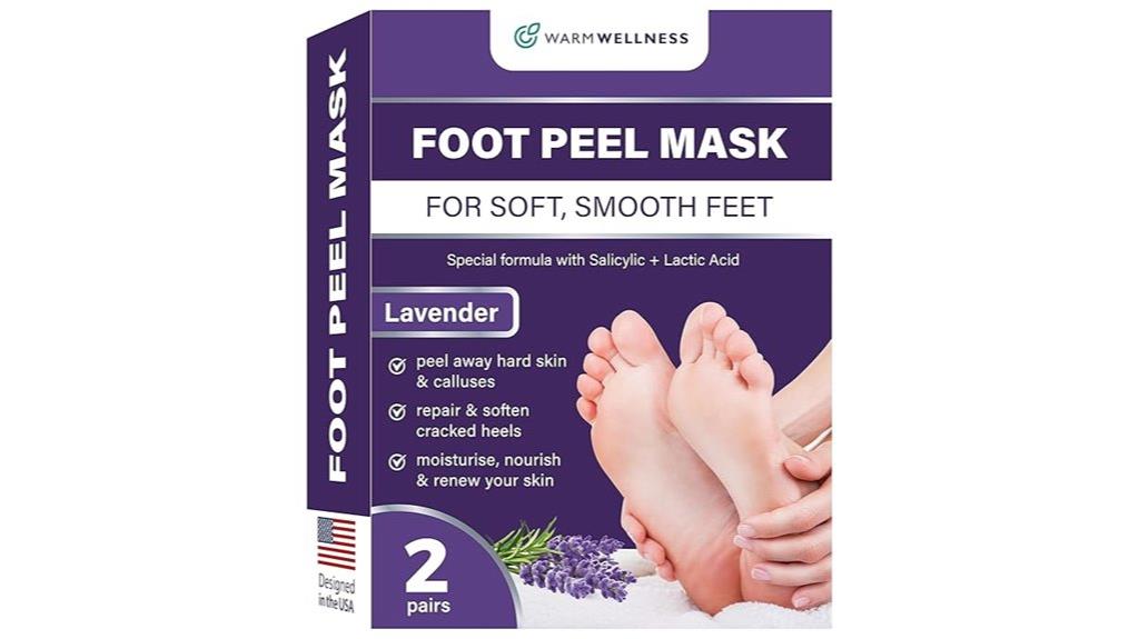 lavender foot exfoliating booties