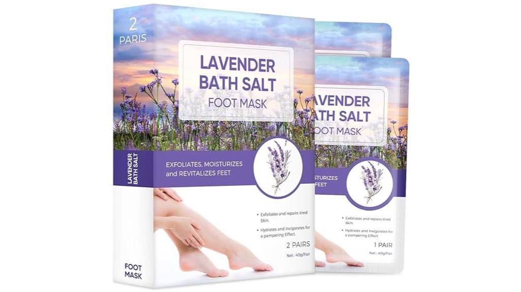 lavender foot exfoliation mask