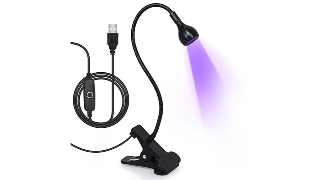 led nail lamp with gooseneck