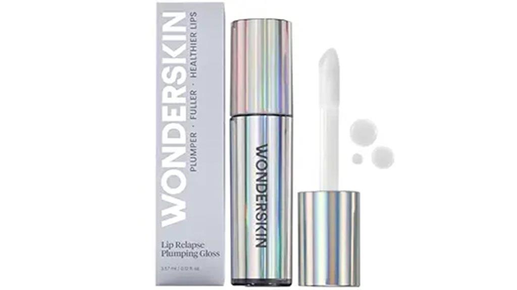 lip gloss with plumping effect