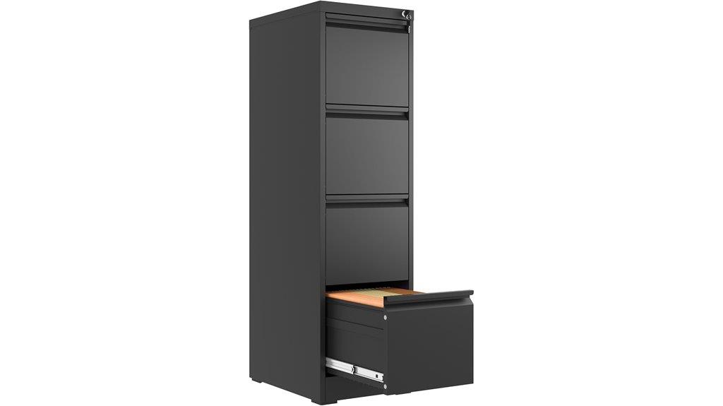 lockable four drawer cabinet