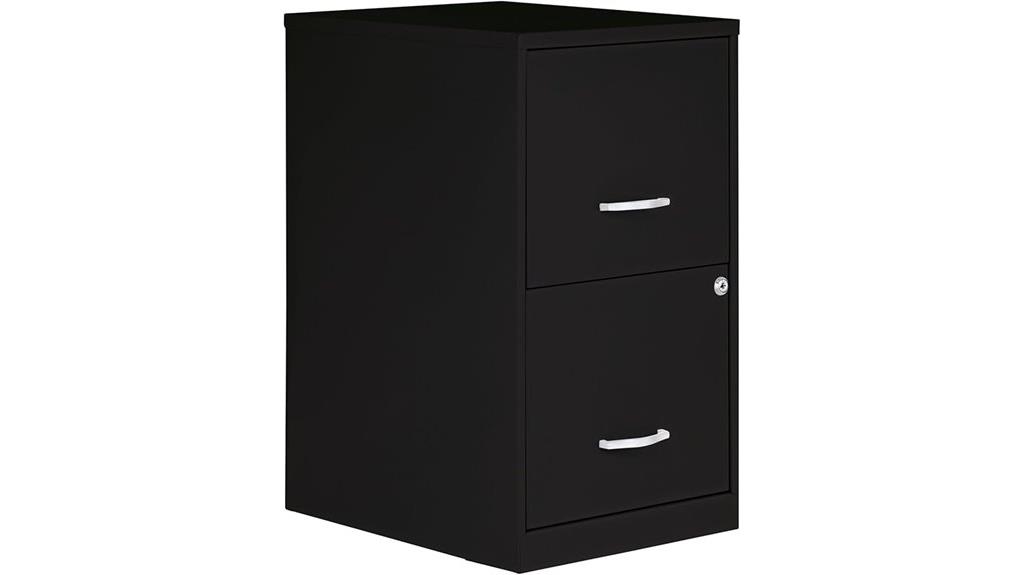 locking 2 drawer cabinet