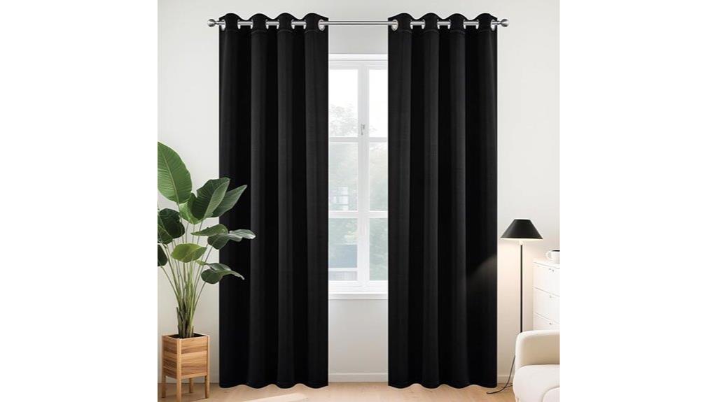 long blackout bedroom curtains