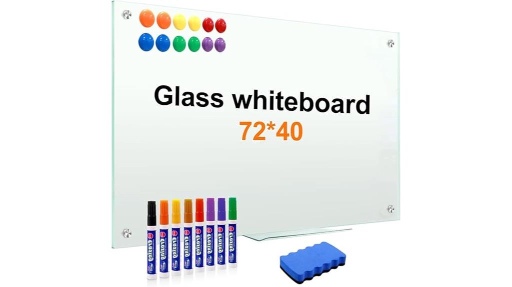 magnetic whiteboard with accessories