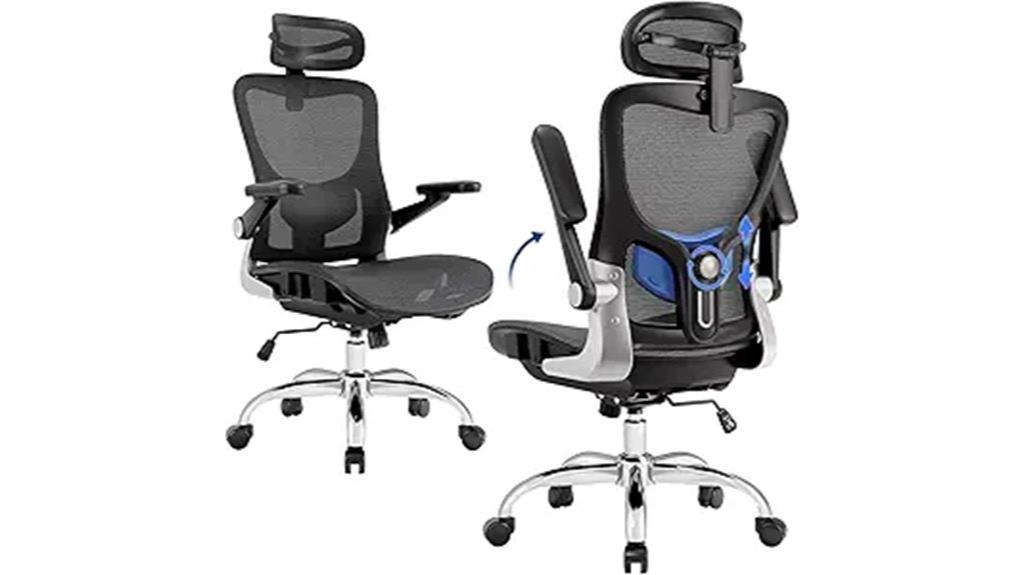 mesh seat adjustable support