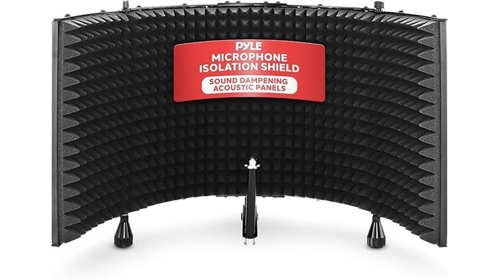 microphone isolation shield for studio