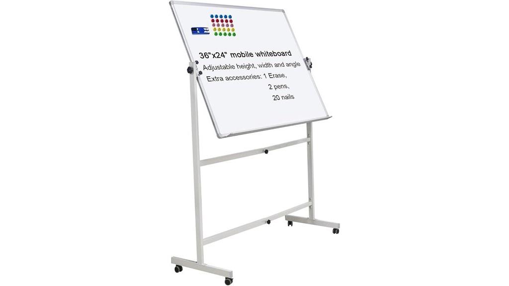 mobile magnetic whiteboard stand