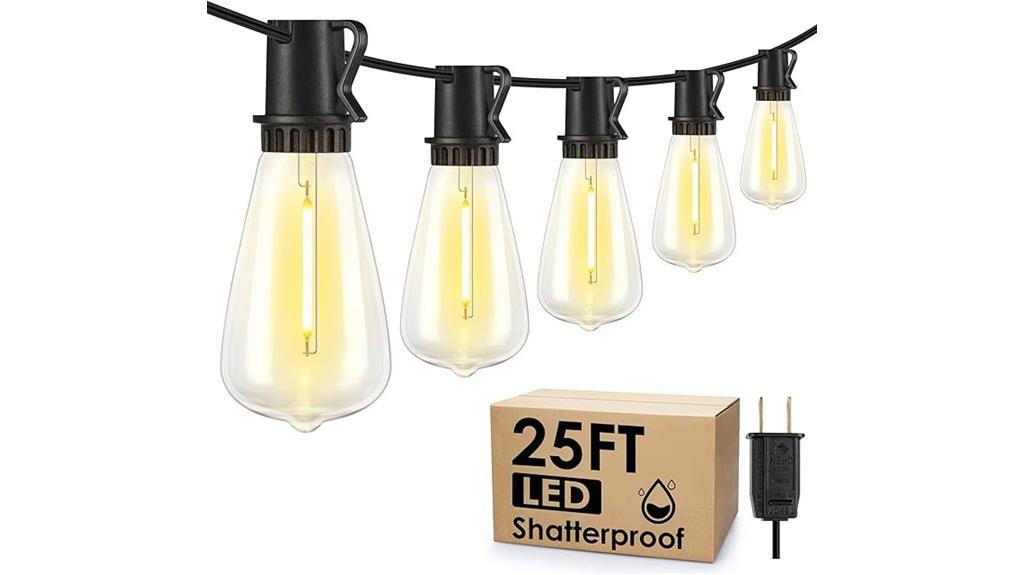 outdoor 25ft string lights