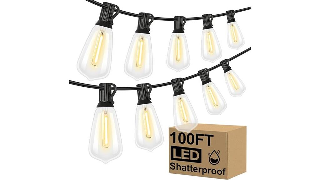 outdoor edison bulb string
