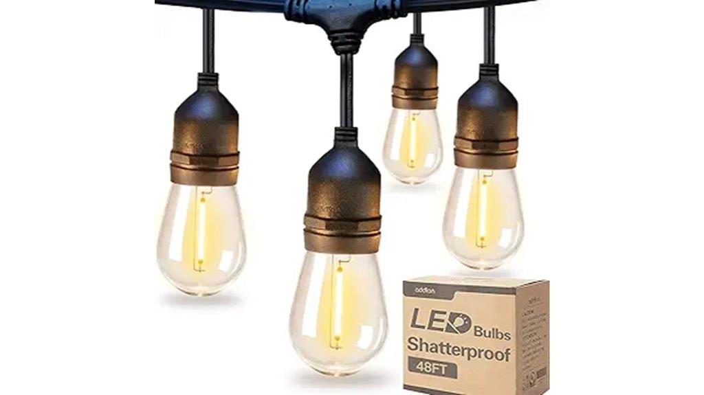 outdoor vintage edison lighting
