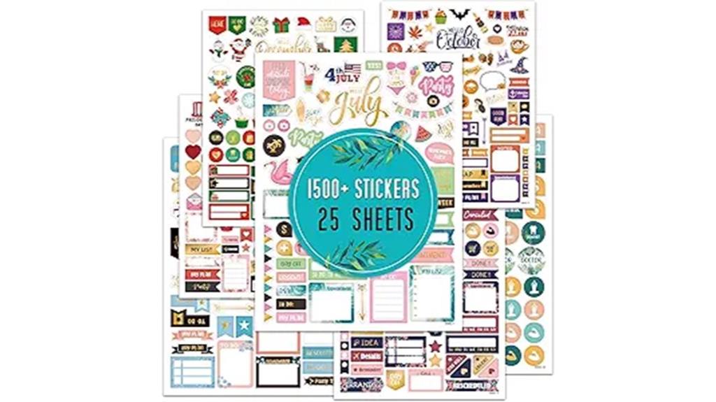 planner sticker sets and accessories