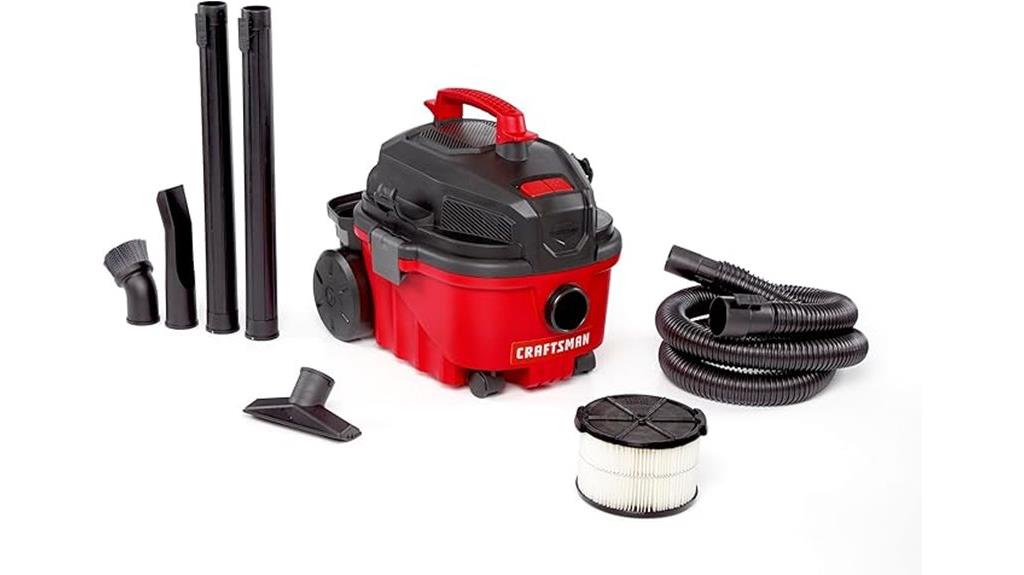portable 4 gallon wet vac