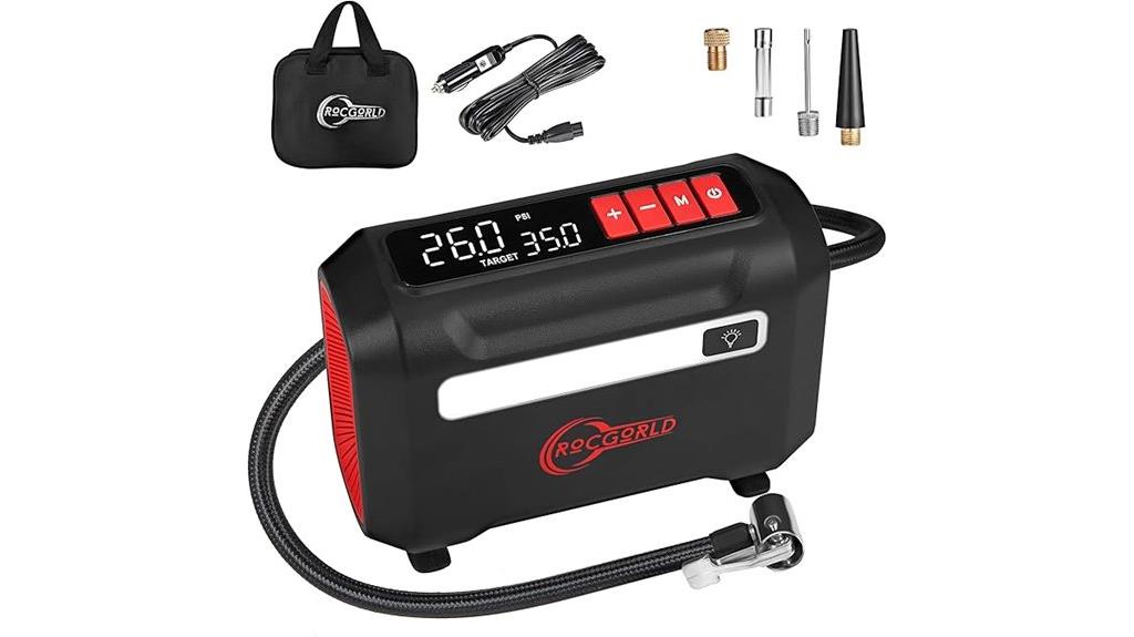 portable air compressor screen