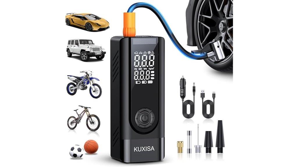 portable tire inflator compressor