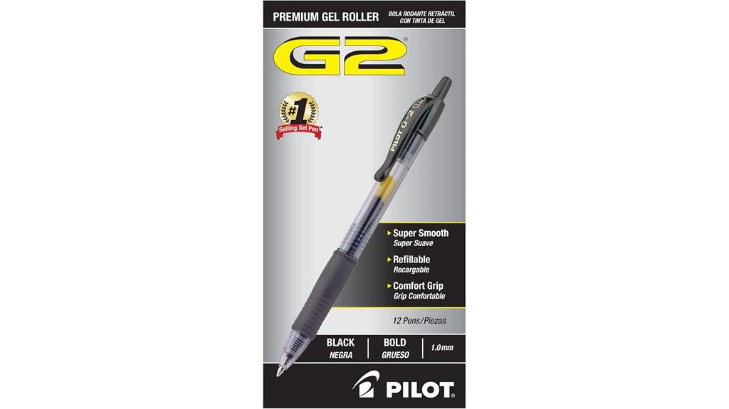 premium black gel pens