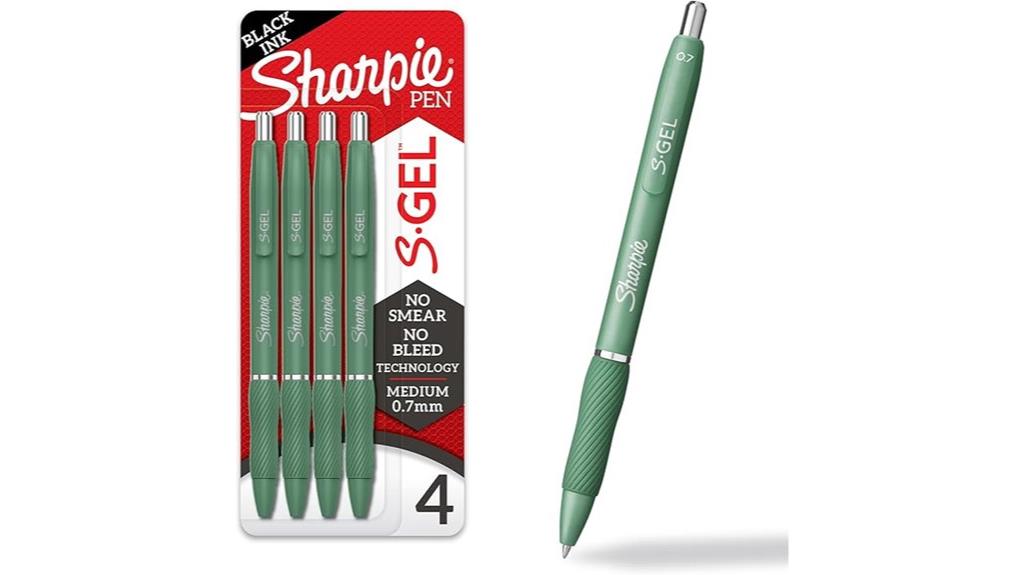 set of four gel pens