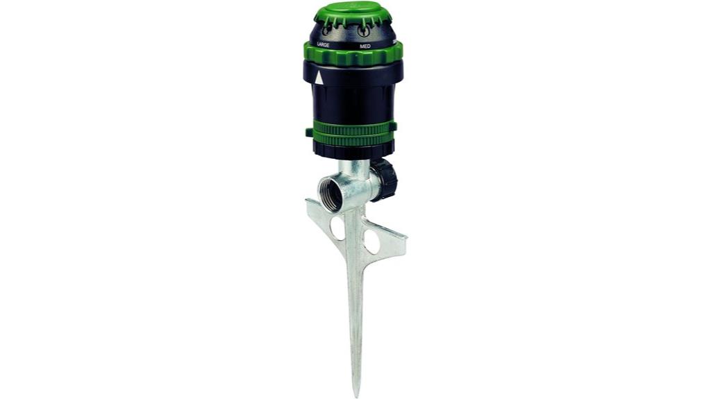 six gear metal sprinkler
