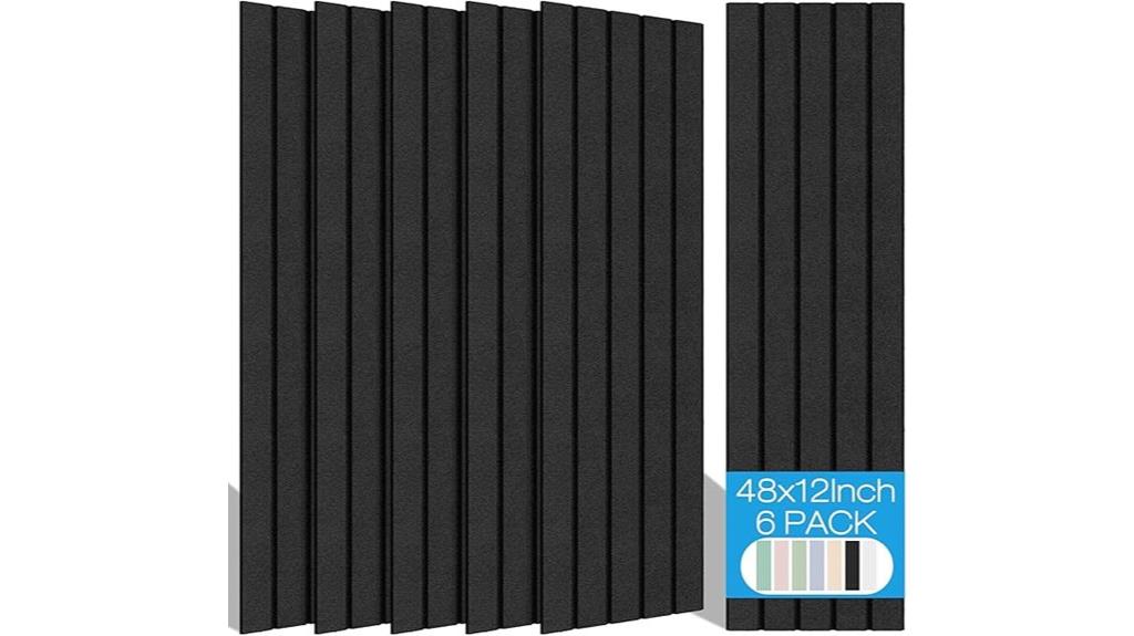 six panel acoustic wall panels