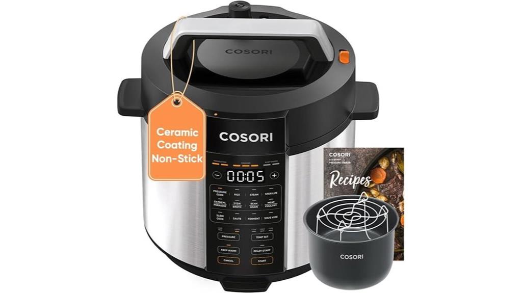 six quart stainless cooker