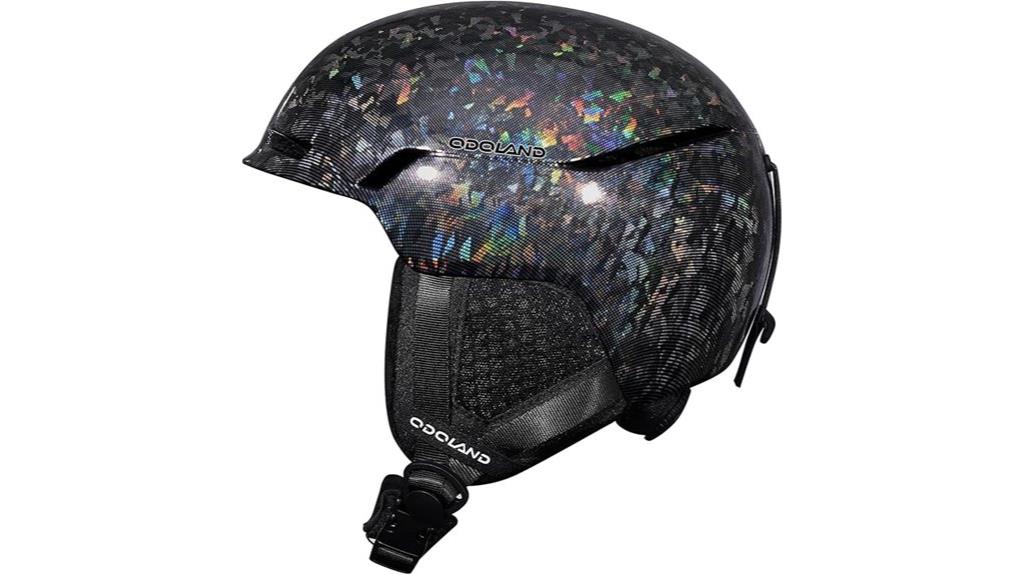 ski helmet with goggles