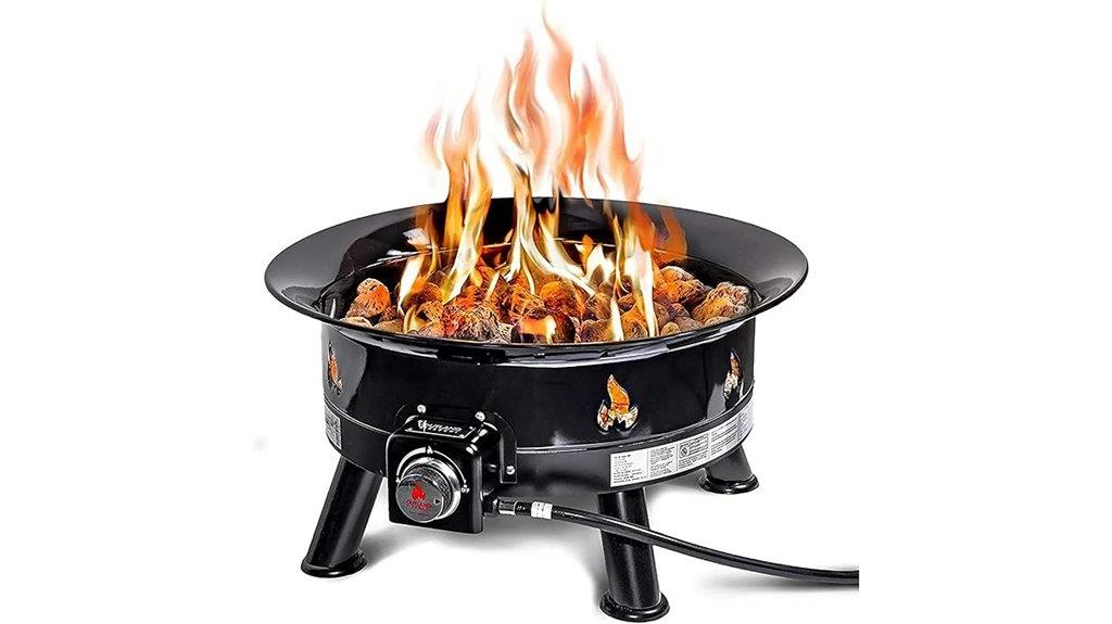 smokeless outdoor firepit design