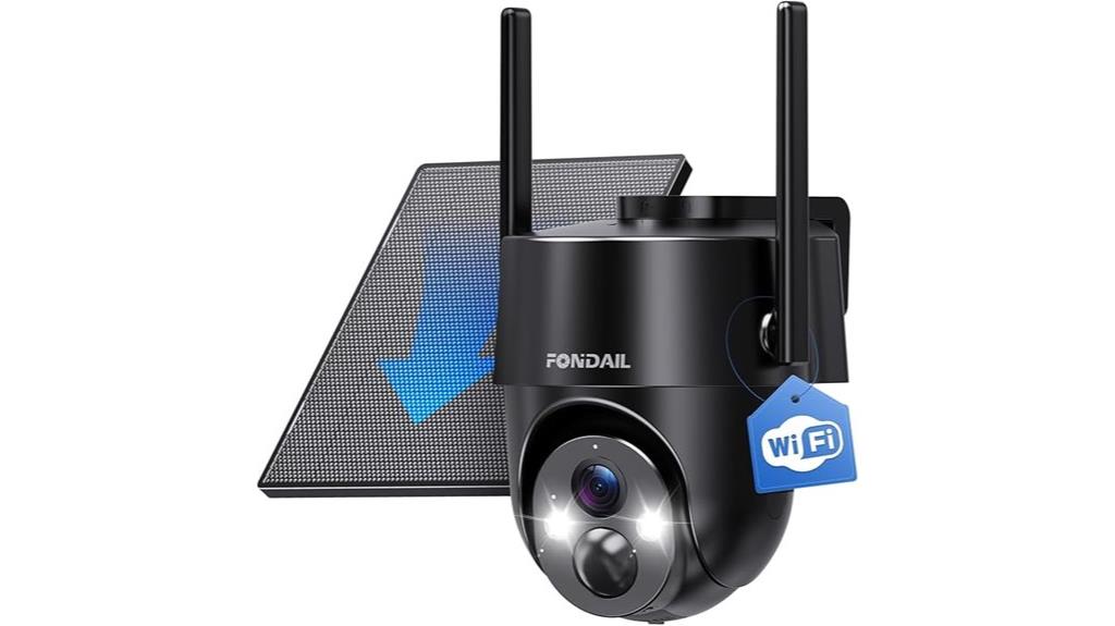 solar security camera features