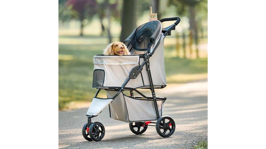 stroller with swivel wheels