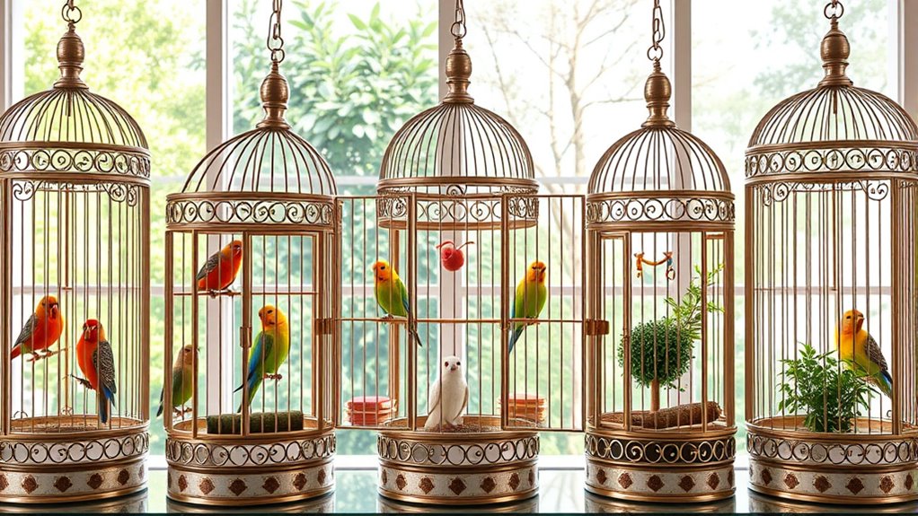 stylish and safe bird cages