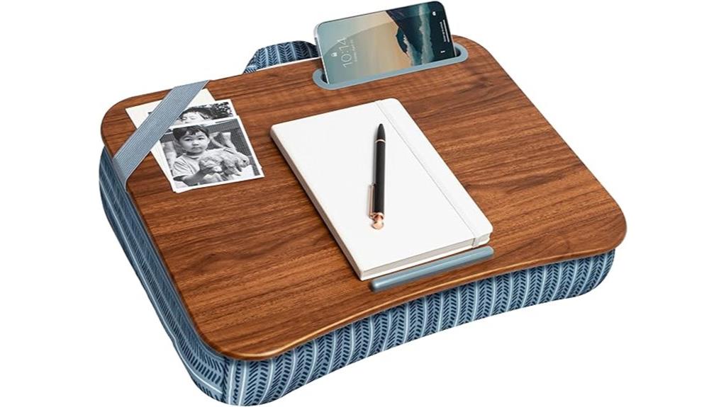 stylish lap desk with phone