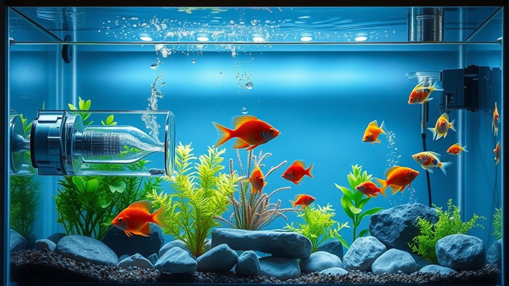 tank size flow noise