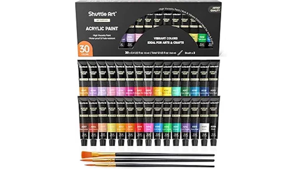 thirty color acrylic set