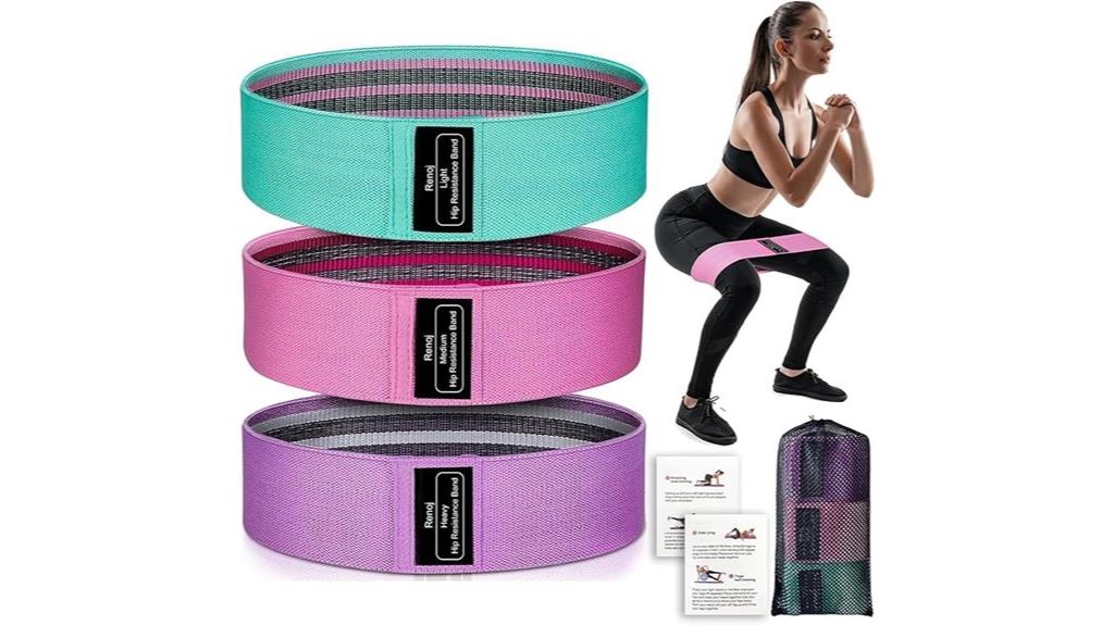 three piece resistance bands set