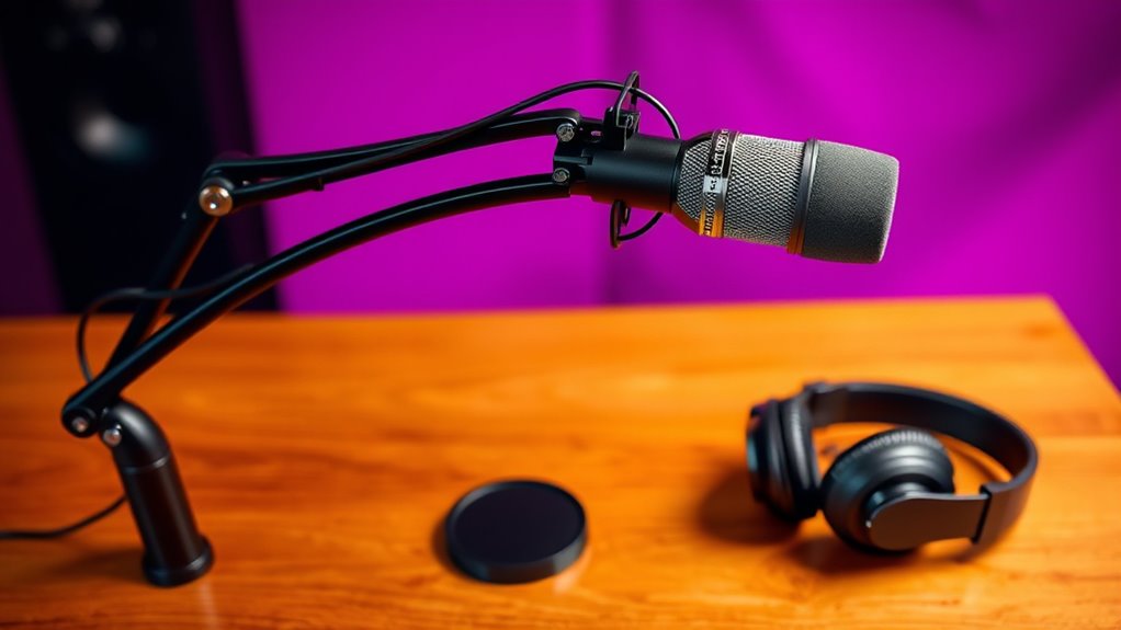top microphone boom arms
